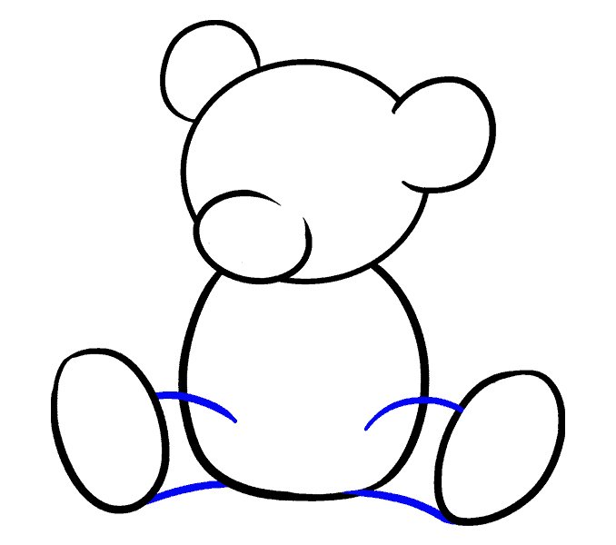 How to draw a cartoon bear 08