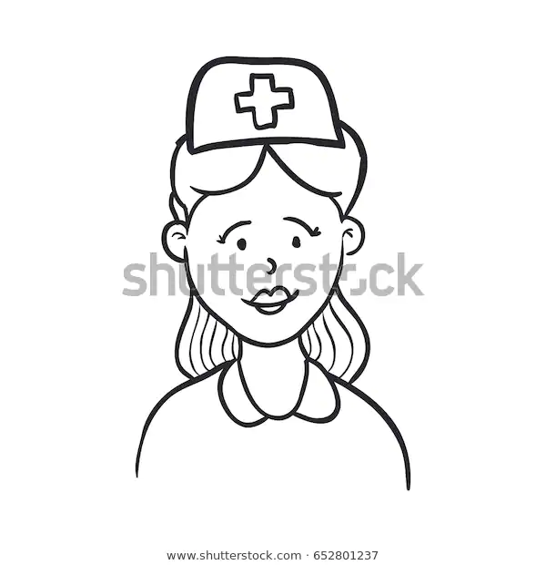 nurse draw cartoon 600w 652801237