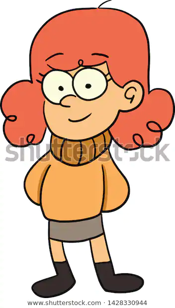 orange hair girl cartoon draw 600w 1428330944