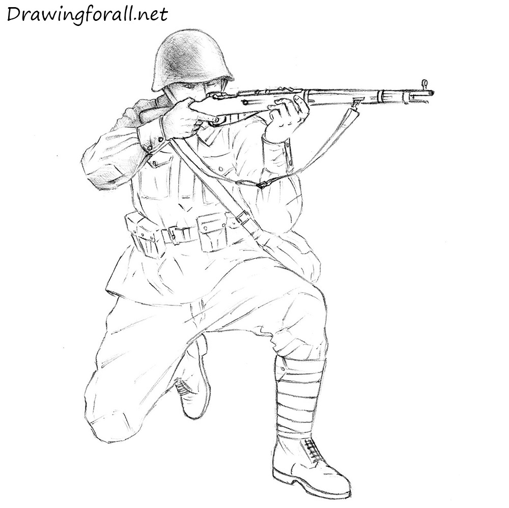 15 soviet army drawing