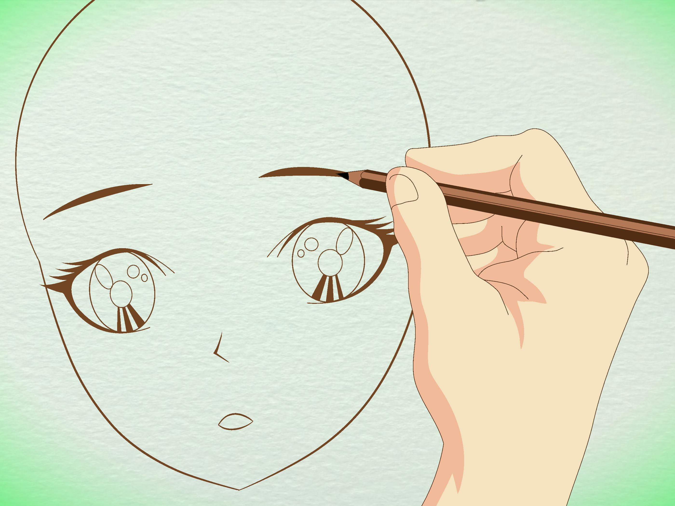 Draw Manga Faces in Basic Sketching Step 20