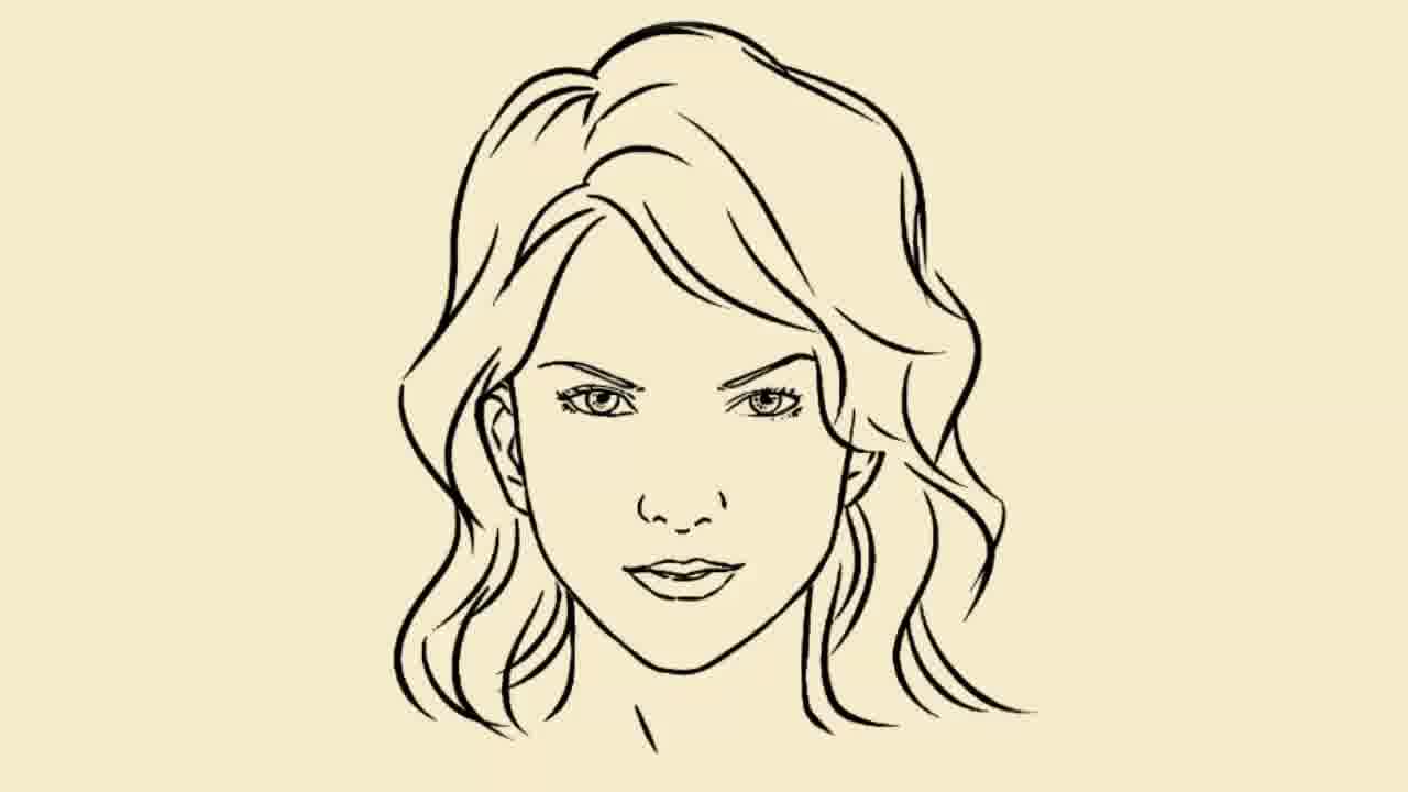 Draw a Girl's Face Step 8 preview