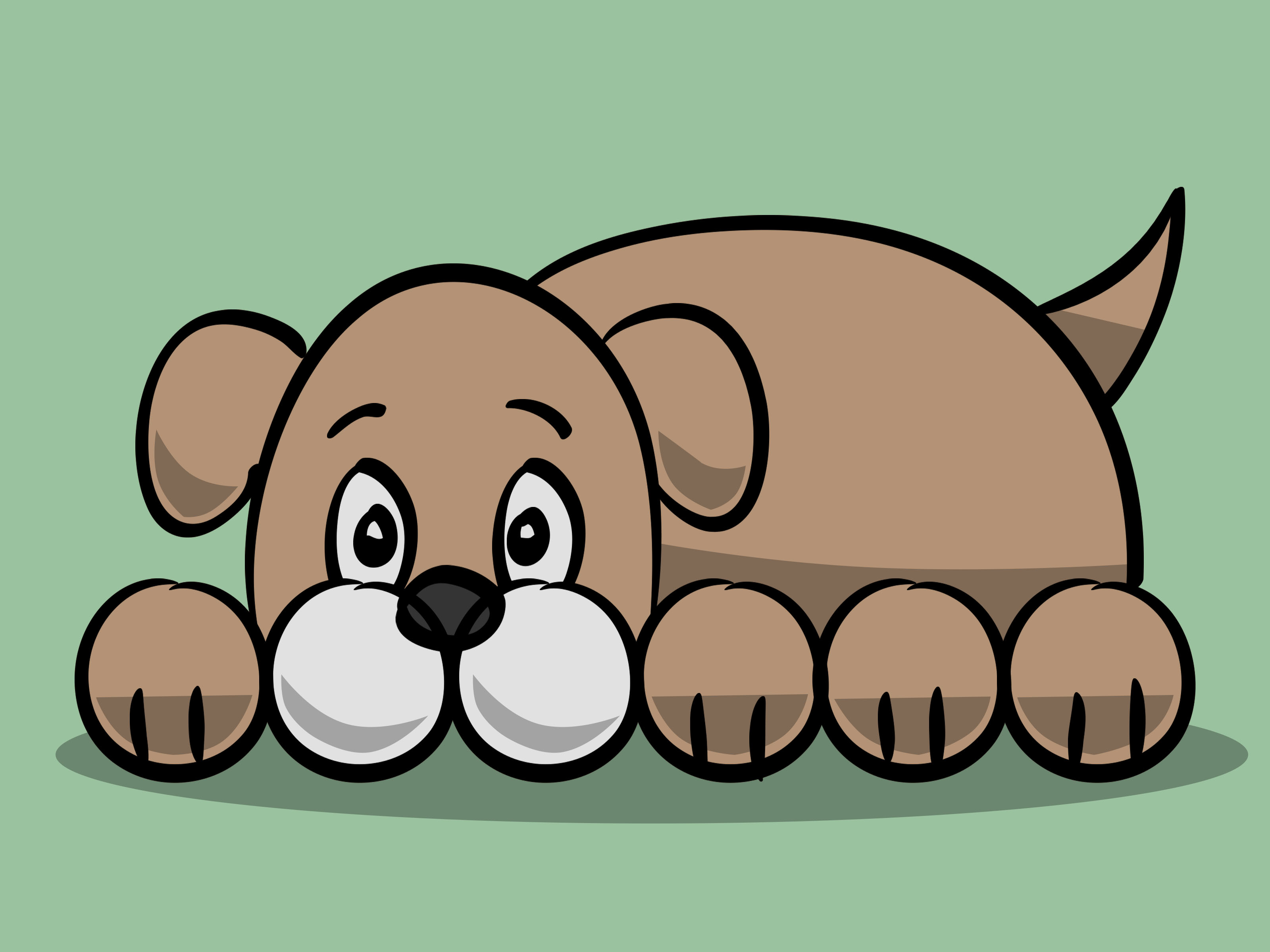 Draw a Simple Cartoon Dog Step 11 Version 3