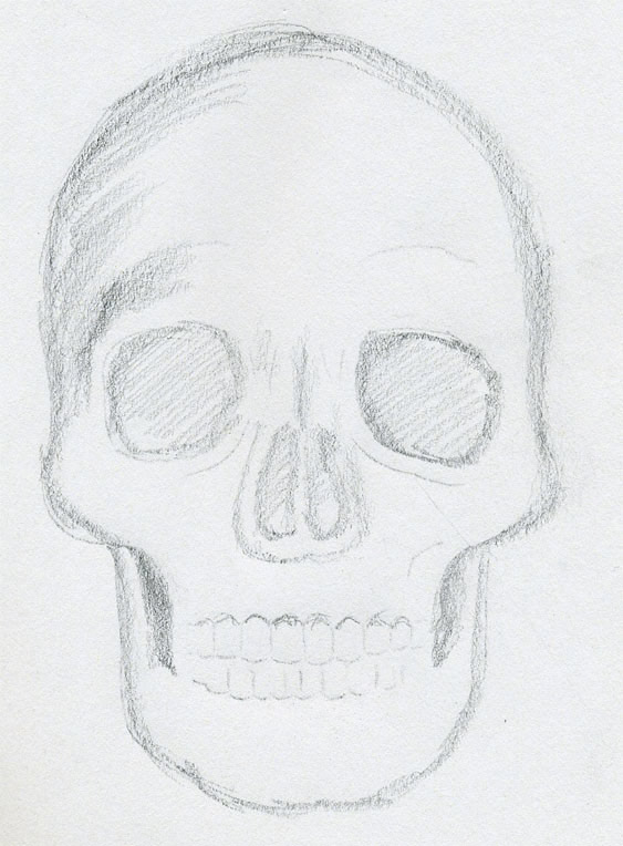 how to draw skulls01