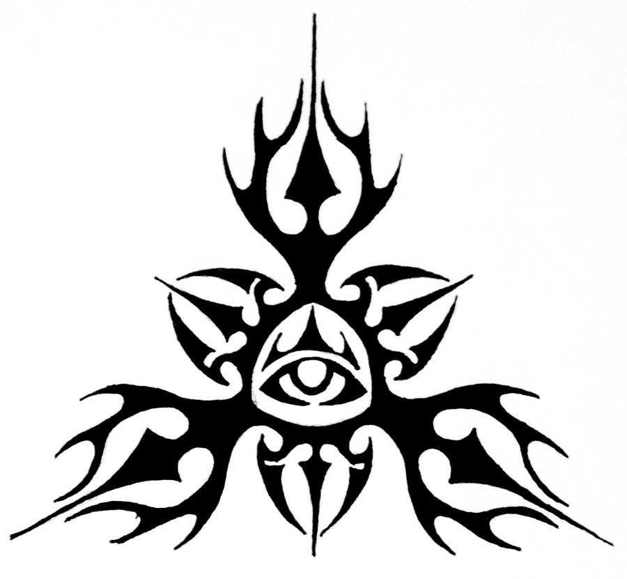 All Seeing Eye Tribal Tattoo1
