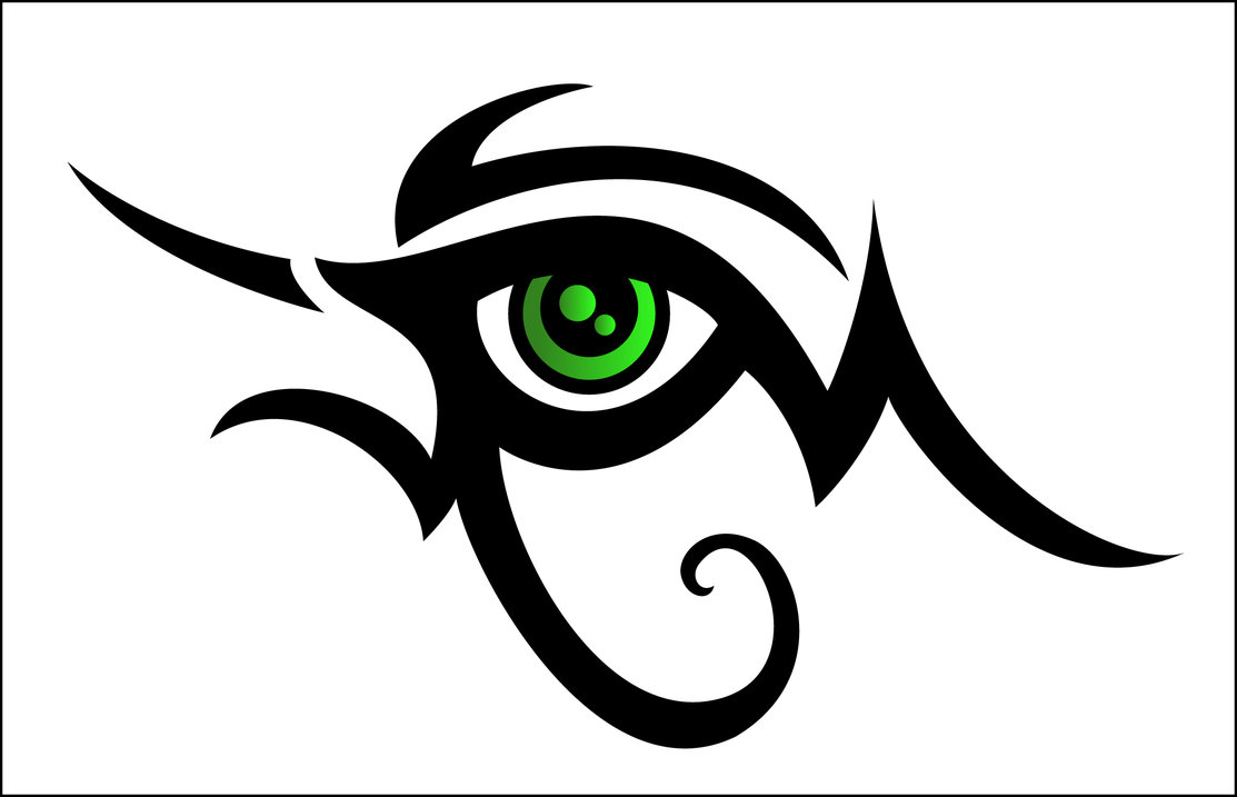 egyptian tribal eye tattoo design