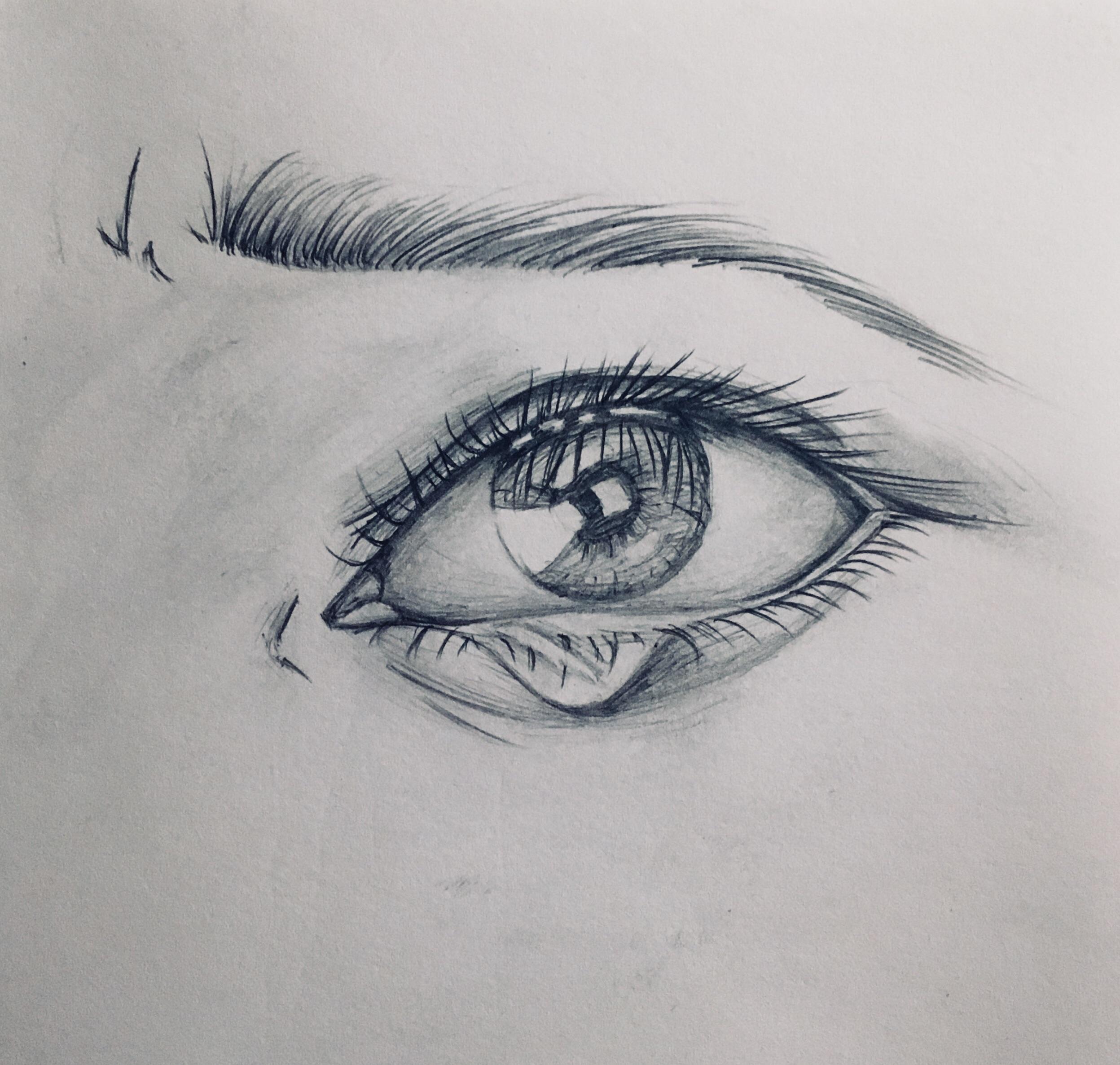 eye drawing crying 8