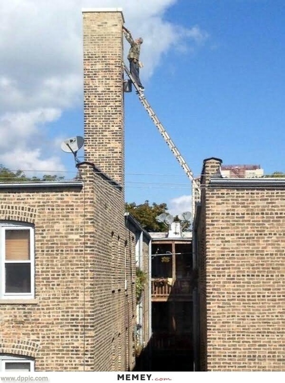 Funny-Dangerous-Chimney-Cleaning-Man-Picture