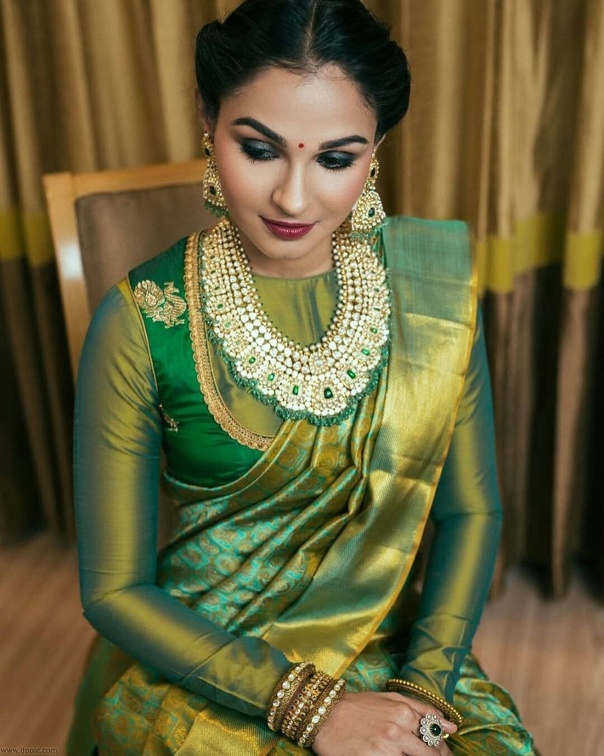 Andrea in Traditional Saree Shoot