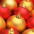 christmas red golden ball highdefinition picture 170133